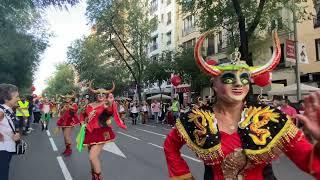 Cabalgata Dia de Hispanidad 2022  Madrid ( Bolivia Chile Colombia Paraguay Mexico y España ) 4K HD