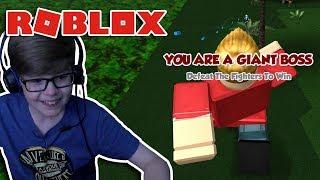 BATTLE AS A GIANT BOSS!!! Roblox