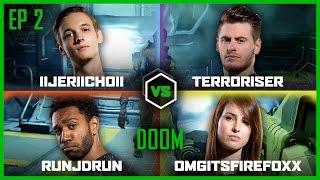 Ep 2 | DOOM 3 |  Jericho vs Terroriser vs RunJDrun vs OMGitsfirefoxx | Legends of Gaming