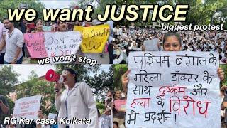 WE WANT JUSTICE️ March by all Delhi Medical colleges‍️ Kolkata rape & murder case