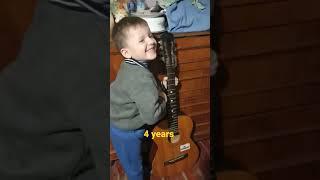 I'M 4 years. I'M PLAYING ON GUITAR