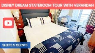 Disney Dream Stateroom Tour With Verandah (sleeps 5)