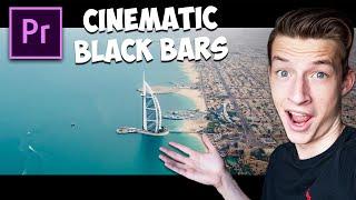 How To Add Cinematic Black Bars To Videos in Premiere Pro 2023 (fast & easy)