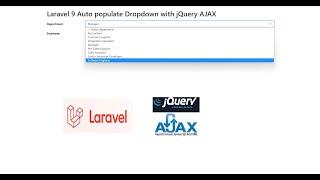 Laravel 9 Auto populate Dropdown with jQuery AJAX