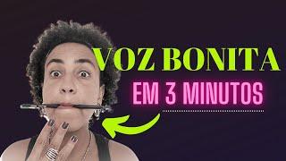 Voz Bonita para Cantar Bem em 3 minutos (Comprovado)