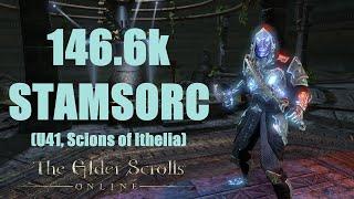 ESO - Stamina Sorcerer 146.6k PvE DPS Build - U41, Scions of Ithelia