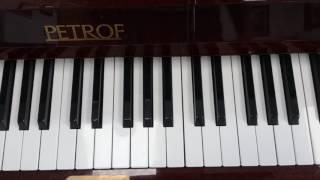 The B flat Major Scale - Piano - One Octave