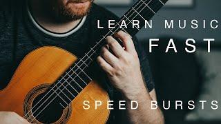 I learned to play Asturias with SPEED BURSTS