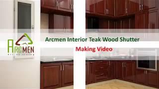 Teak wood Modular Kitchen Design I Arcmen interior designer Chennai