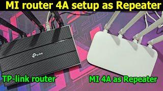 Mi router 4a setup as repeater