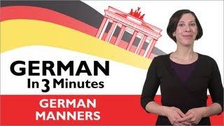 Learn German - German in Three Minutes  - Thank You & You're Welcome in German