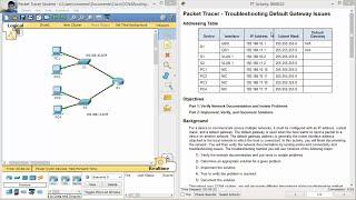 6.4.3.4 Packet Tracer - Troubleshooting Default Gateway Issues