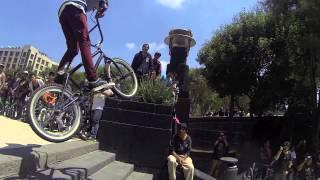 HUGE 180º BARSPIN over 10 steps KCR Kapital Crew Riders BMX