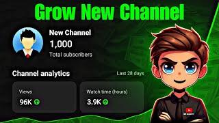 How To Grow New YouTube Channel || Only 28 Days  )