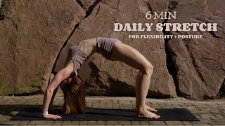 6 MIN DAILY STRETCH for flexibility and good posture I Lena Schreiber