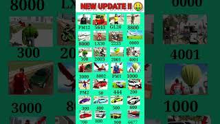 All New Cheat Codes  Indian Bike Driving 3D #shorts #indianbikedriving3d #gaming