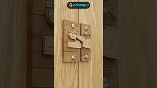 #ariscope  Smart Wooden Door Latch with Automatic Sliding Mechanism