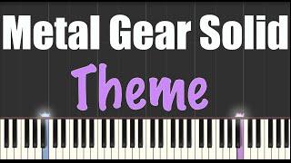 Metal Gear Solid - Theme - Piano Tutorial