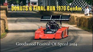 DONUTS & FINAL RUN IN 1970 SHADOW CanAm: Goodwood Festival Of Speed