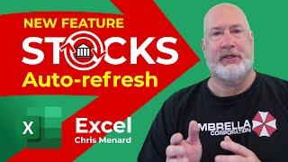 Auto-Refresh STOCKS in Excel | Pull Live Stock Data in Excel | New Feature