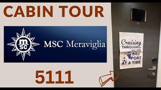 MSC Meraviglia Room 5111 Tour: Window Cabin Review