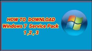 How to Install Windows 7  Service Pack 1,2,3  ||Windows Service Pack