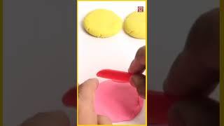 Learn How to Make Cute Donut Play Doh for Kids #shorts