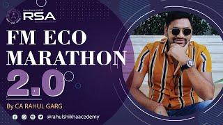 Sudarshan Chakra | FM ECO 1 DAY MARATHON | जीत पक्की है  | BEST REVISION  by CA RAHUL GARG |