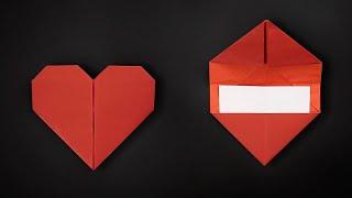 How to Make a Heart Envelope - Origami