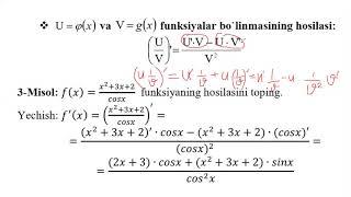 75 dars Ko'paytma va bo'linmaning hosilasi