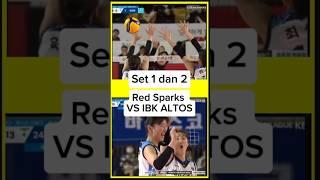 RED SPARKS VS IBK ALTOS || Set 1 dan 2 || K V-League 24/25 #shorts