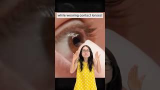 Why you should not wash your contact lenses with tap water!
