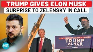 Trump Stuns Zelensky In Phone Call With Elon Musk Surprise: Watch Ukraine Reaction |Russia|Putin|USA