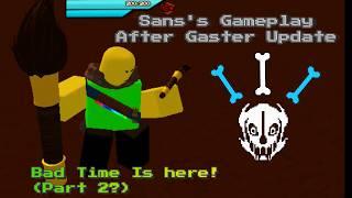 UTPR Sans After Gaster Update. Undertale Test Place Reborn. Roblox