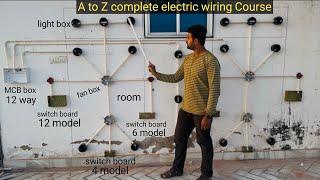 ▶️ electric house wiring / 2 room 1 hole house wiring piping full detail 100% iti student ke liye