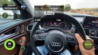 Audi A6/C7 3.0T - dual pulley, custom ECU+TCU - 0-100, 100-200, 1/4 mile; Horrible Drone/Catless