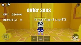 roblox undertale battle royal outer sans showcase