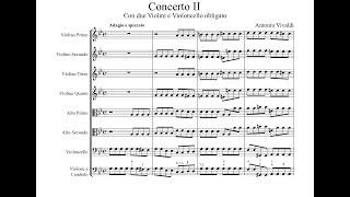 Antonio Vivaldi - Concerto in G minor RV 578 (Sheet Music Score)