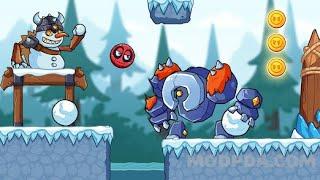 Ball V - Red Boss Challenge-All NEW Bosses fights 2D bounce ball #allbosses #redball4 #redball