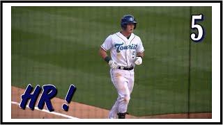 Will Wagner goes deep for Asheville! | ABC13 Sports | Asheville Tourists Baseball 4/13/22