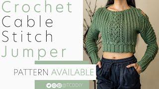 Crochet Cable Stitch Jumper | Pattern & Tutorial DIY