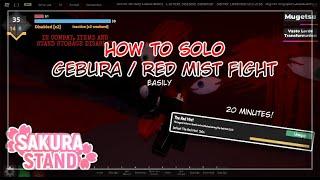 How to Solo Gebura / Red Mist Easily | Sakura Stand