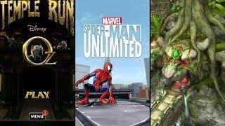 Temple Run Oz Vs MARVEL Spider-Man Unlimited Vs Temple Run 2 Lost Jungle - Endless Run