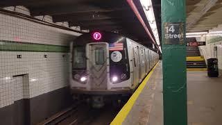 MTA Subways - Alstom R160A-2 #9447 on the (F) at 14th Street