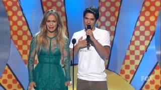 Jennifer Lopez surprised by Tyler Posey at TCAs 2014