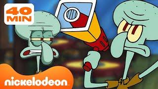 Губка Боб | Все УВОЛЬНЕНИЯ Сквидварда из Красти Краб  | Nickelodeon Cyrillic