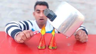 Anar bomb vs cooker experiment | Cooker will survive ? The khurapati Indian !