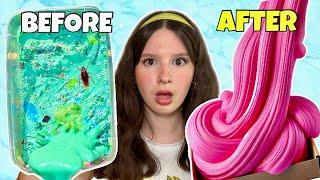 Fixing My Most CURSED SLIMES!  *DIY Slime Makeover Challenge*