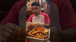 Stealing my boyfriends seafood boil to see how he reacts!  #shorts