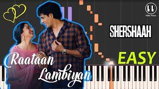 Raataan Lambiyan - Shershaah (2021) - EASY Piano Tutorial